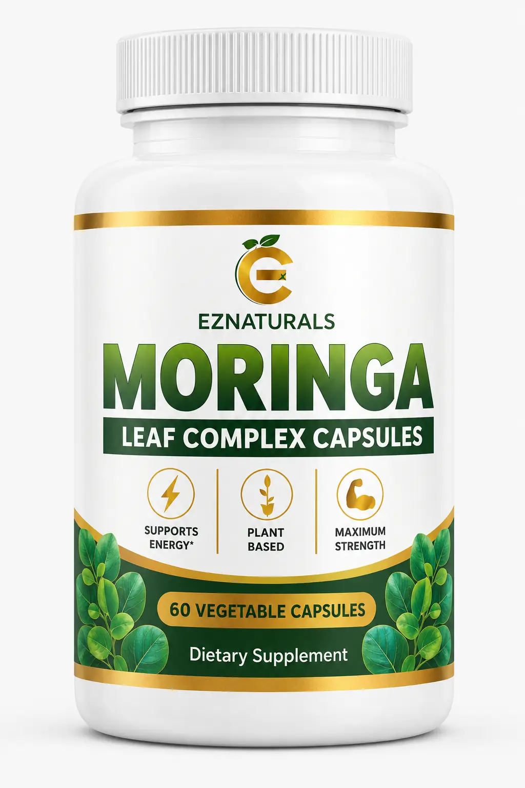 Moringa Leaf Complex supplement bottle
